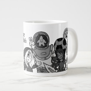 Café Gigante Taza del jumbo del alcohol ilegal y de las