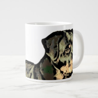 Café Gigante Taza del jumbo del perro de Rottweiler