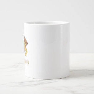 Café Gigante Taza divertida de ejercicio de pizza - Rebanada de
