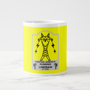 Café Gigante Taza divertida de liniero – Regalo de liniero de e