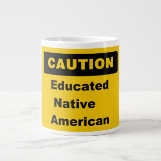 Café Gigante Taza educada del jumbo del nativo americano de la