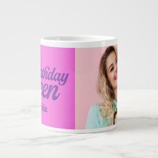 Café Gigante Taza elegante de cumpleaños para la reina