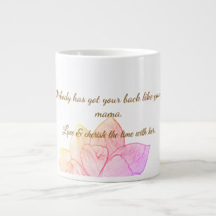 Café Gigante Taza elegante de regalo del Día de la Madre con il