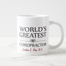 Café Gigante Taza enorme de encargo del Chiropractor más grande
