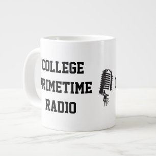 Café Gigante Taza enorme de radio Primetime de la universidad