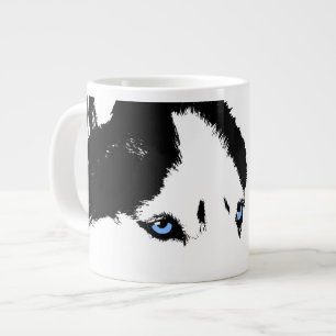 Café Gigante Taza enorme fornida del husky siberiano de la taza