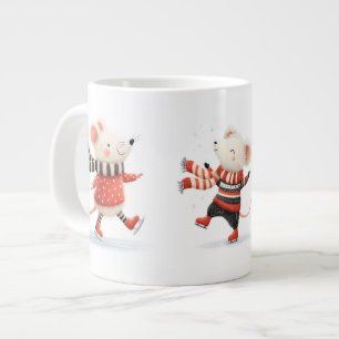 Café Gigante Taza especial Amigos Ratones de Invierno