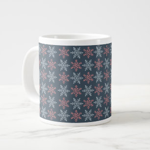 Café Gigante Taza Especial de Copo de Nieve de Invierno