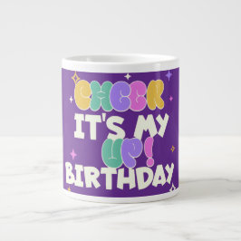 CAFÉ GIGANTE TAZA ESPECIAL DE CUMPLEAÑOS PARA ANIMAR HOGAR/COCI