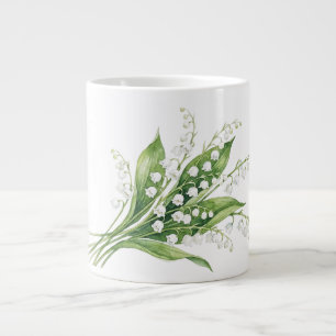 Café Gigante Taza especial de flores de lirios de los valles
