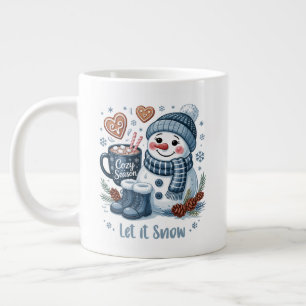 Café Gigante Taza especial de muñeco de nieve