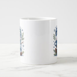 Café Gigante Taza especial de muñeco de nieve de invierno