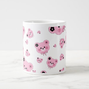 Café Gigante Taza especial de osito de peluche lindo – Rosa y n