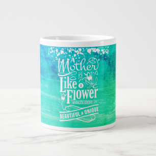 Café Gigante Taza especial día de la madre, madre como una flor