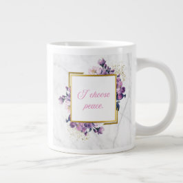 Café Gigante Taza floral de energía despertadora