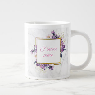Café Gigante Taza floral de energía despertadora