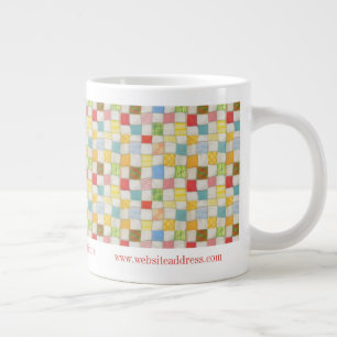 Café Gigante Taza Grande de Identificación Comercial de COLCHA 