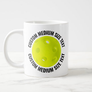 Café Gigante Taza Grande de Pickleball Personalizada de Tamaño 