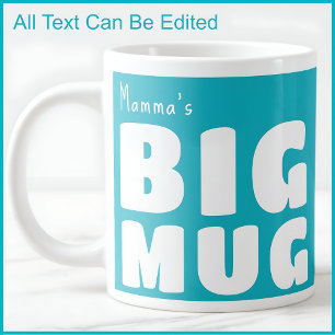 Café Gigante Taza Grande Personalizada de Mamma Aqua C132 Diver