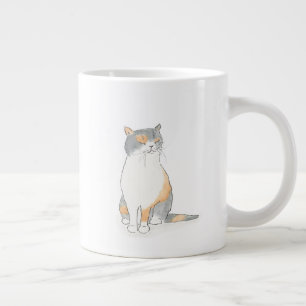 Café Gigante Taza gruñona del purrfect de Katie "prácticament