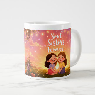 Café Gigante Taza Hermanas del Alma para Siempre – Regalo de He