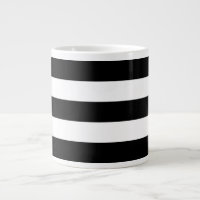 Taza horizontal gruesa del jumbo de las rayas