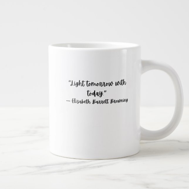 Café Gigante Taza Inspiradora de Elizabeth Barrett Browning (Derecha)