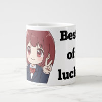Taza Jumbo de Anime 'Buena Suerte'