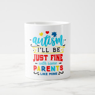 Café Gigante Taza Jumbo de Autismo