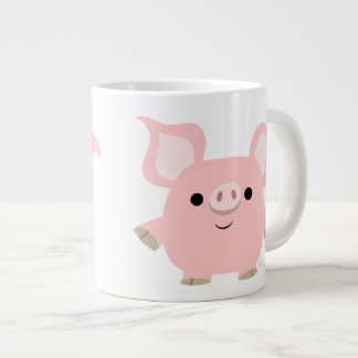 Café Gigante Taza Jumbo de Cerdo de Dibujos Animados Lindo y Pe