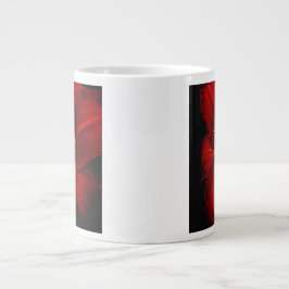 Café Gigante Taza Jumbo de Lirio de Tigre Rojo Oscuro