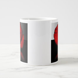 Café Gigante Taza Jumbo de Reflexión de Rosa Roja