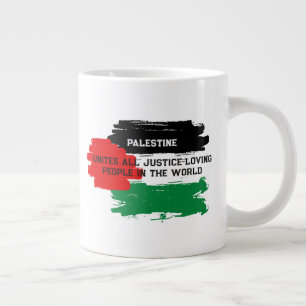 Café Gigante Taza Jumbo de Resiliencia y Solidaridad Palestina