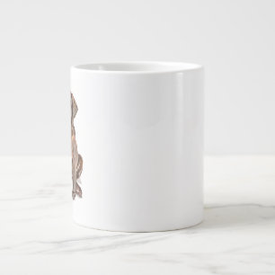 Café Gigante Taza Labrador Retriever de Chocolate