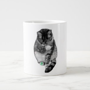 Café Gigante Taza navideña de pata escarchada