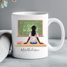 Taza para Maestro de Pizarra de Tiza para Regreso