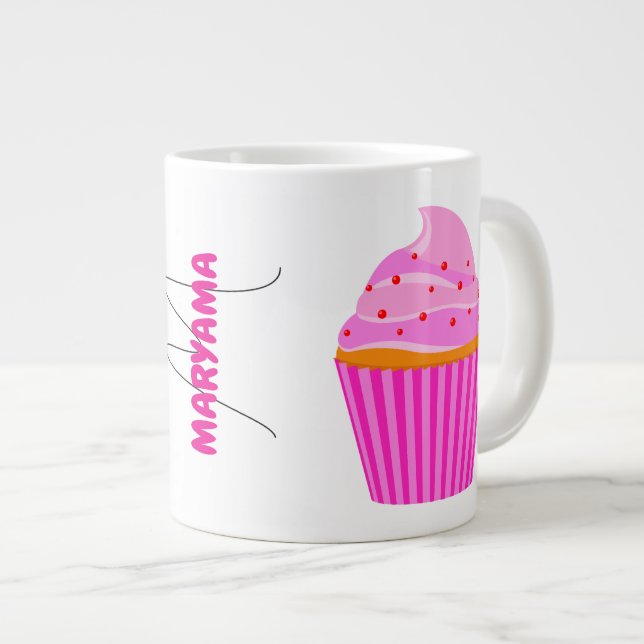 Café Gigante Taza para Pasteles en Microondas (Nombre, Idea de  (Derecha)