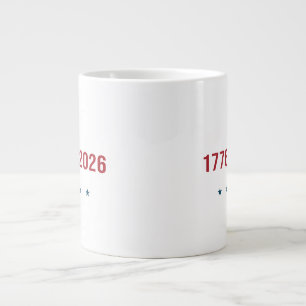 Café Gigante Taza Patriótica Jumbo USA 250 Aniversario de Liber
