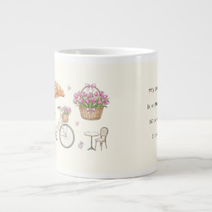 Café Gigante Taza personalizada con lista de verificación de Co