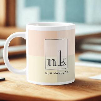 Café Gigante Taza personalizada de gran tamaño con bloque de co