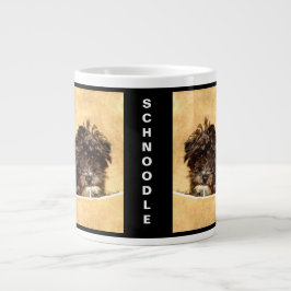 Café Gigante Taza Personalizada Jumbo de Perro Schnoodle