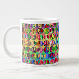 Café Gigante Taza psicodélica de la paz