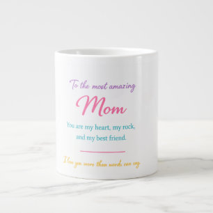 Café Gigante Taza Regalo para Mamá - Corazón de Mi Hogar