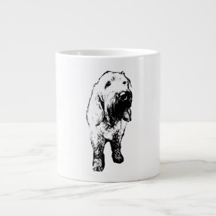 Café Gigante Taza Spinone Italiano – Arte de perro de tinta de 
