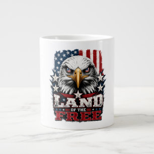 Café Gigante Tierra de los Libres - Taza Patriótica Águila
