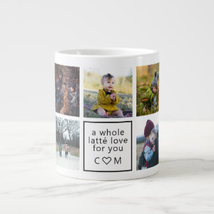 Café Gigante Un Montón de Amor Para Ti Taza Personalizada con F