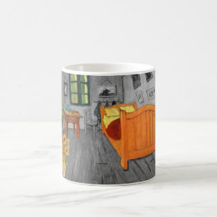 Café Girasoles de Vincent van Gogh en taza del regalo