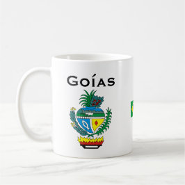 Café Goías, taza de la bandera del Brasil/Caneca de
