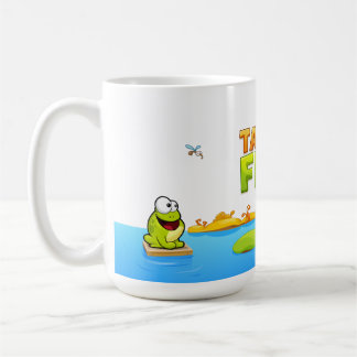 Café Golpee ligeramente la rana - taza de la charca