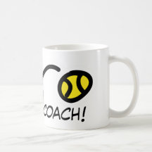 Gracias Entrenador! Taza de tenis